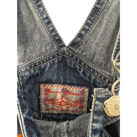Revolt Clothing Co. Y2K Denim Overalls Women's Casual Rugged Straight Leg Small - Picture 3 of 15